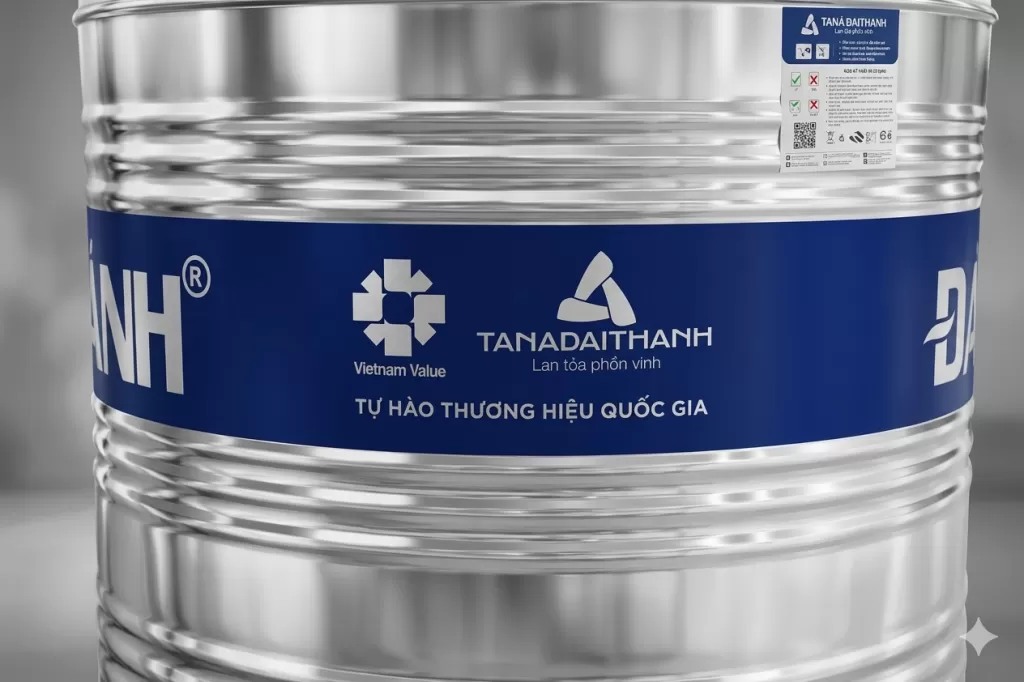 Bồn Nước Inox Đại Thành 1.500L Đứng - SUS 304