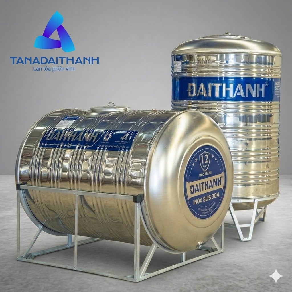 Bồn Nước Inox Đại Thành 700L Đứng - SUS 304