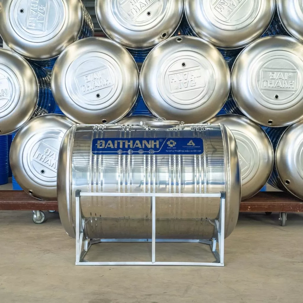 Bồn Nước Inox Đại Thành 2.000L Ngang - SUS 304
